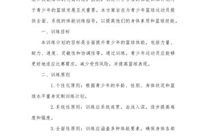 标题:业余篮球爱好者的训练计划建议:如何通过科学方法提升技能